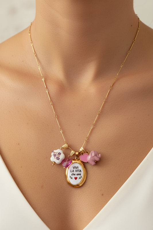 Collana "Vivi la Vita" – Collezione Good Vibes