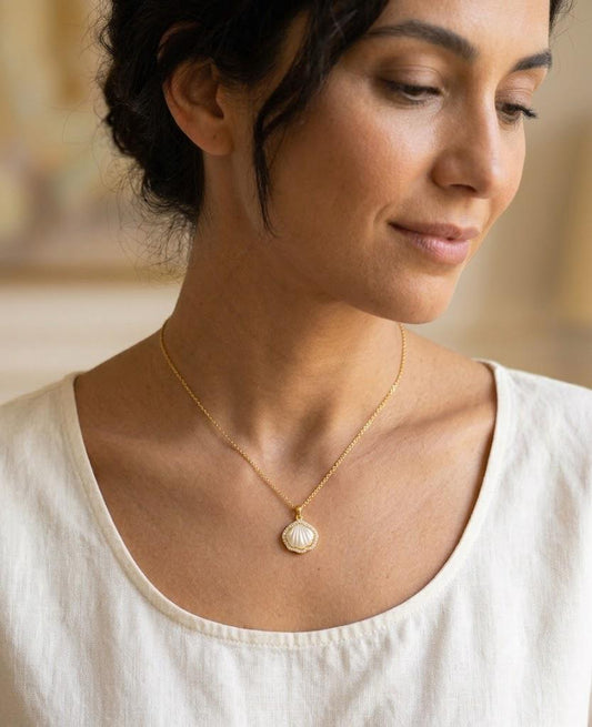 Collana Luxury Shell – Acciaio e Madreperla – Summer Edition