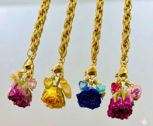 BRACCIALE CON ROSA DELLA LINEA ETERNA