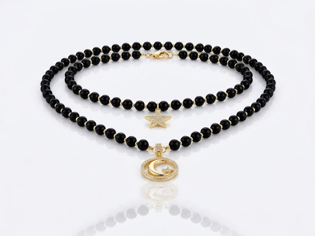 Collana agata lunare