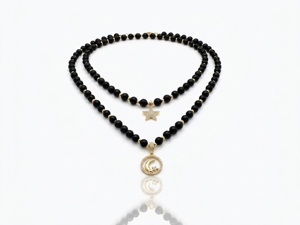 Collana agata lunare