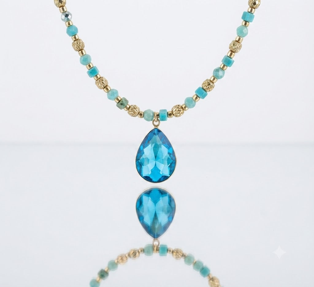 Collana modello Diamond di Dea Creazioni, gioiello artigianale fatto a mano in Italia