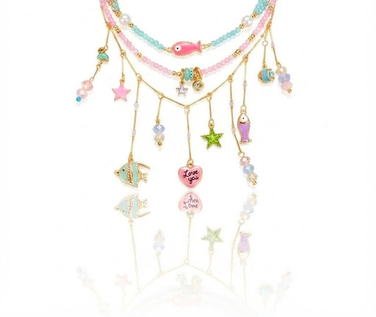 Combo "Color Summer" – Set di 3 Collane in Acciaio Inossidabile