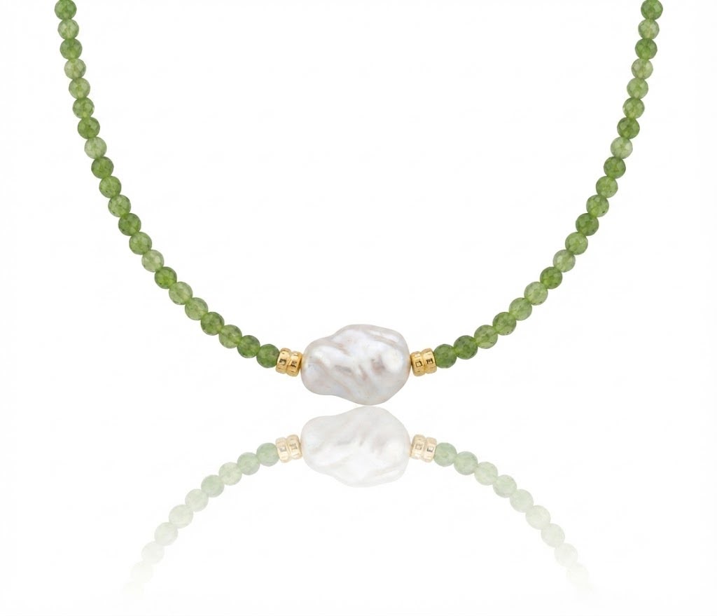 Collana "Perle di Luce" – Modello Verde