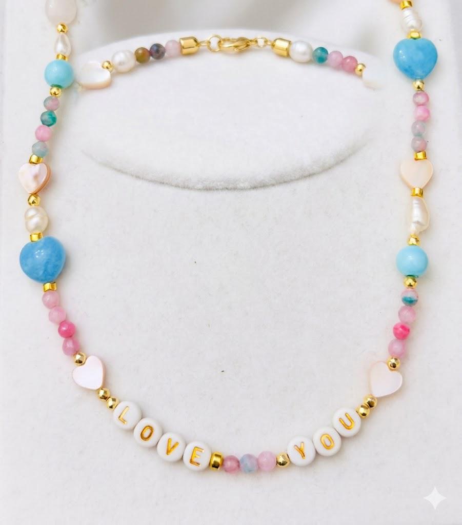 Collana Pink Love – Parole che Brillano