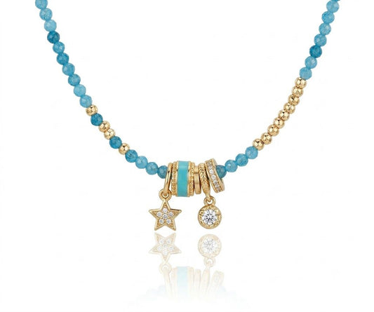 Collana "Starlight Azzurra" – La linea Zirconia
