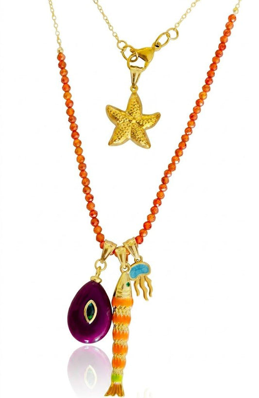 Collana "Summer – Modello Orange" – Versatilità e Colore
